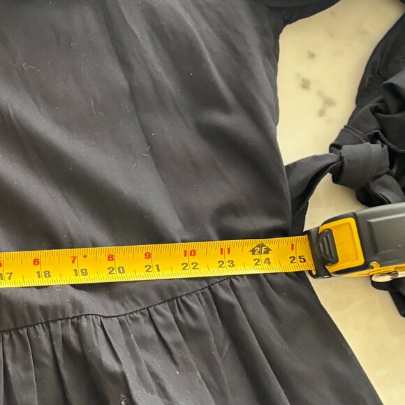 Elzinga Black Cotton Painter Dress - Size Small - Fits TU - Picture 7 of 13